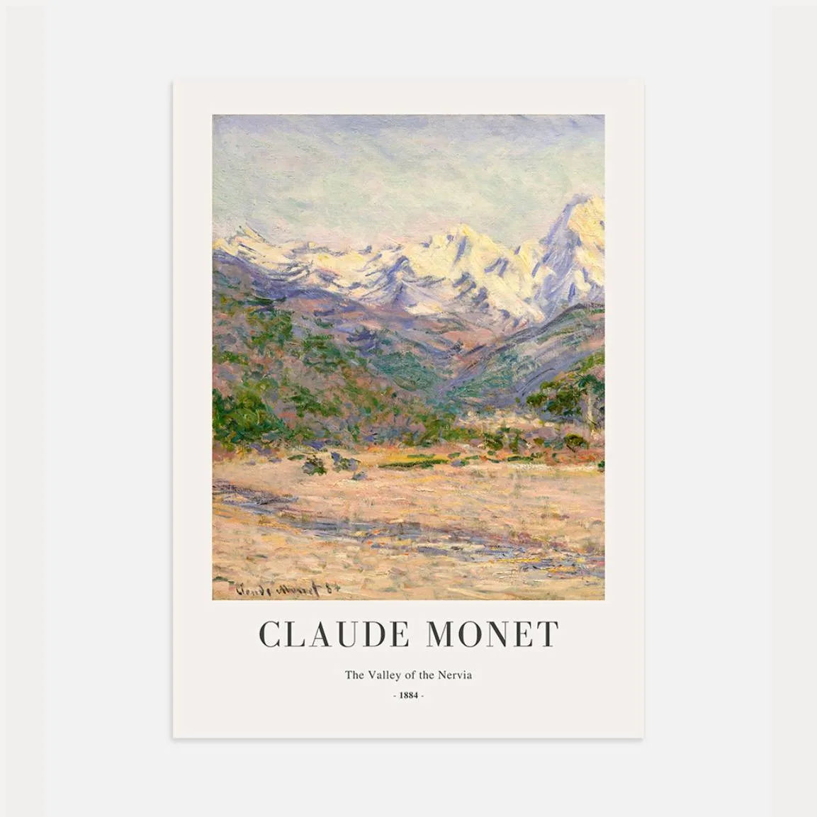 Plakat Claude Monet – Dolina Nerwii, 1884