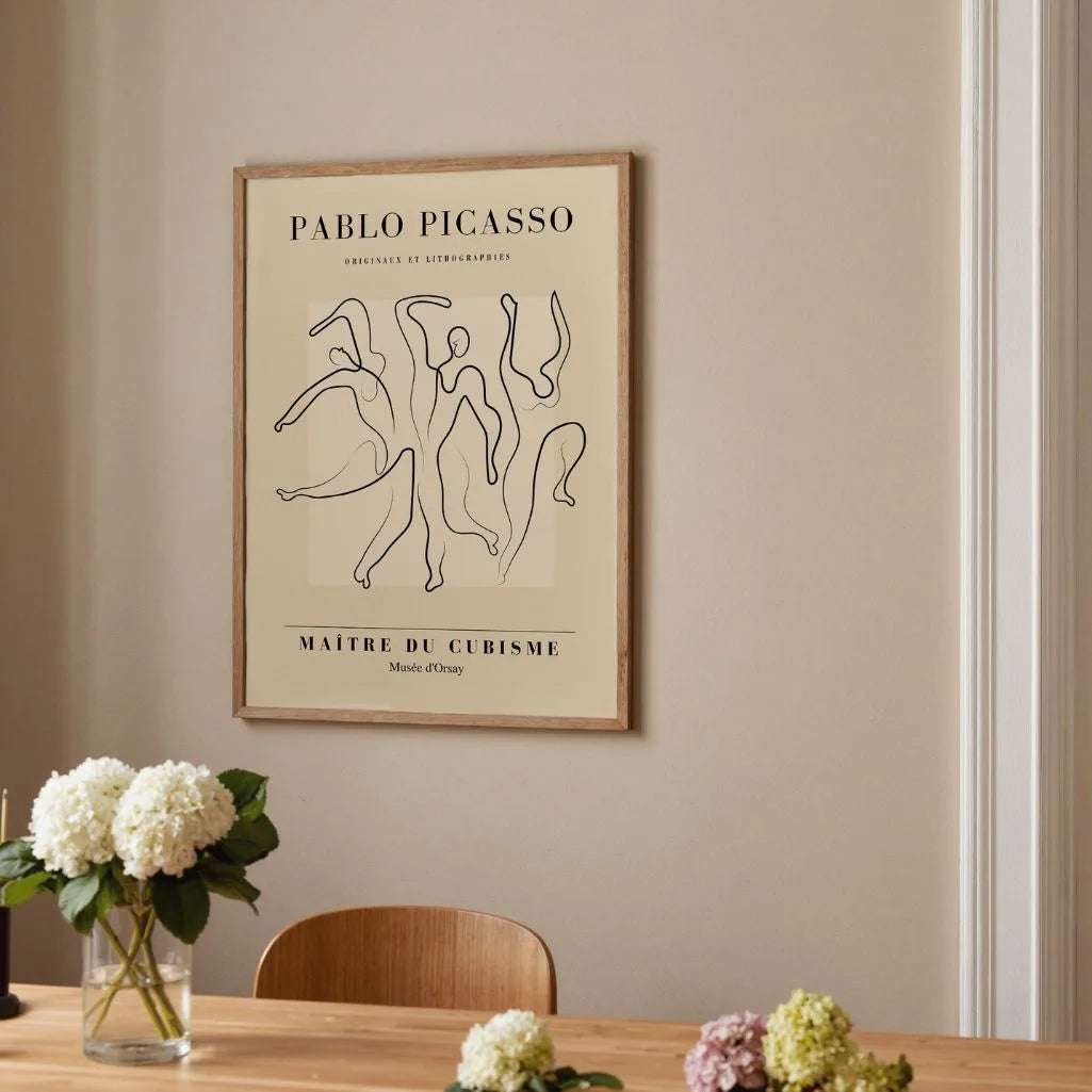 Plakat inspirowany twórczością Pablo Picasso – Taniec form