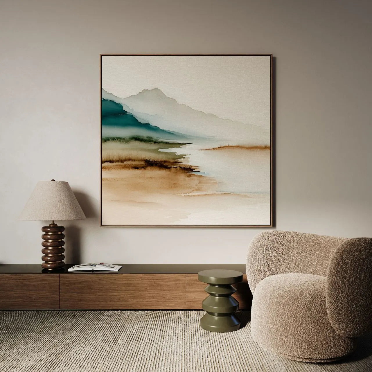 Obraz na płótnie w ramie – Oddech natury