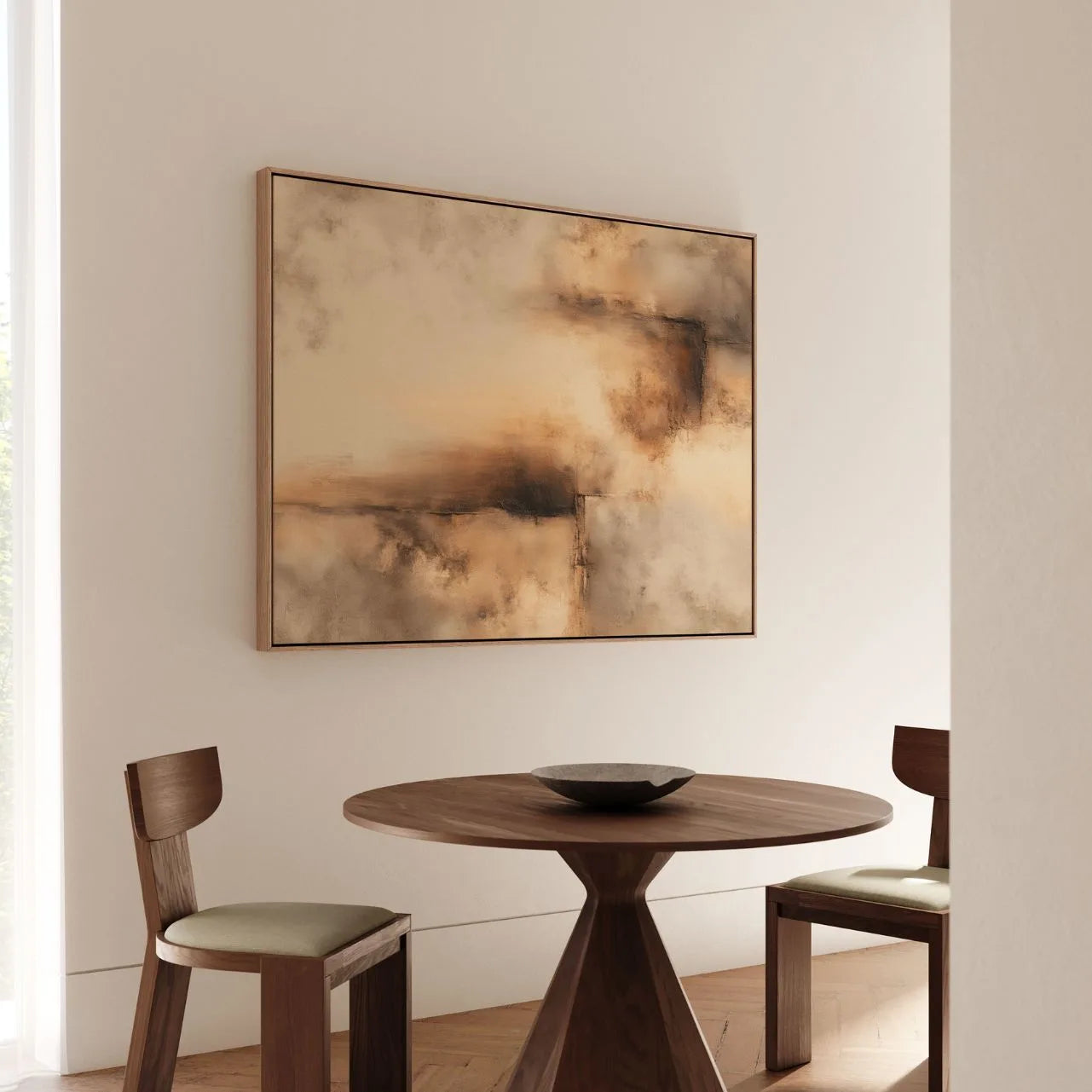 Obraz na płótnie w ramie – Złoty ślad