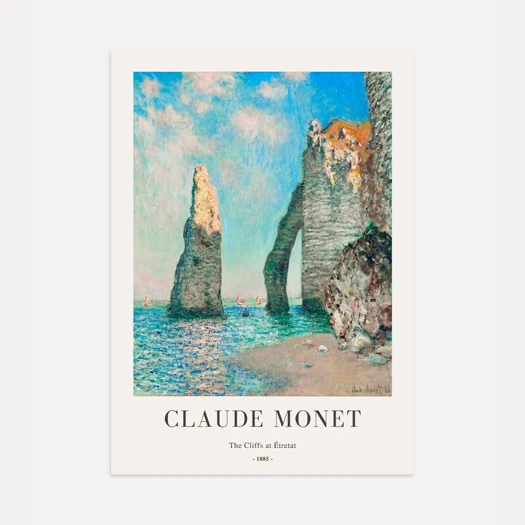 Plakat Claude Monet – Klify w Étretat