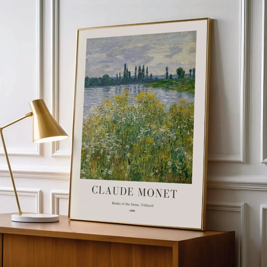 Plakat Monet – Brzegi Sekwany, Vétheuil, 1880