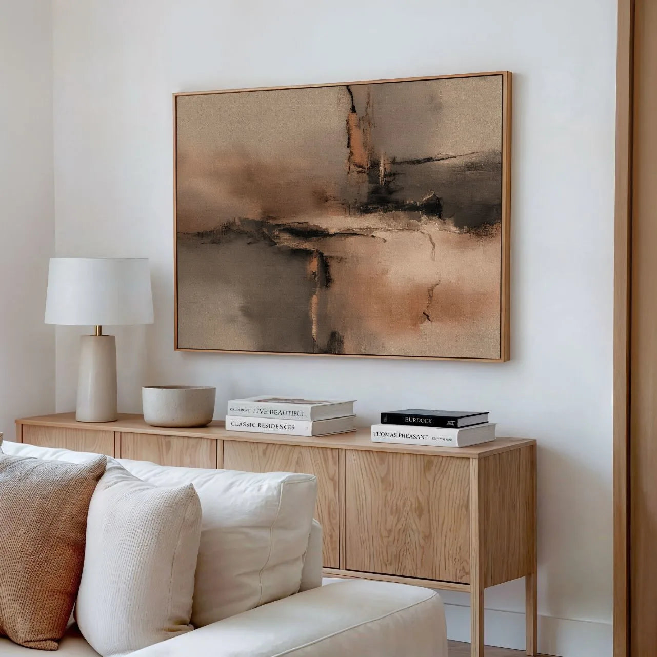 Obraz na płótnie w ramie – Dotyk natury