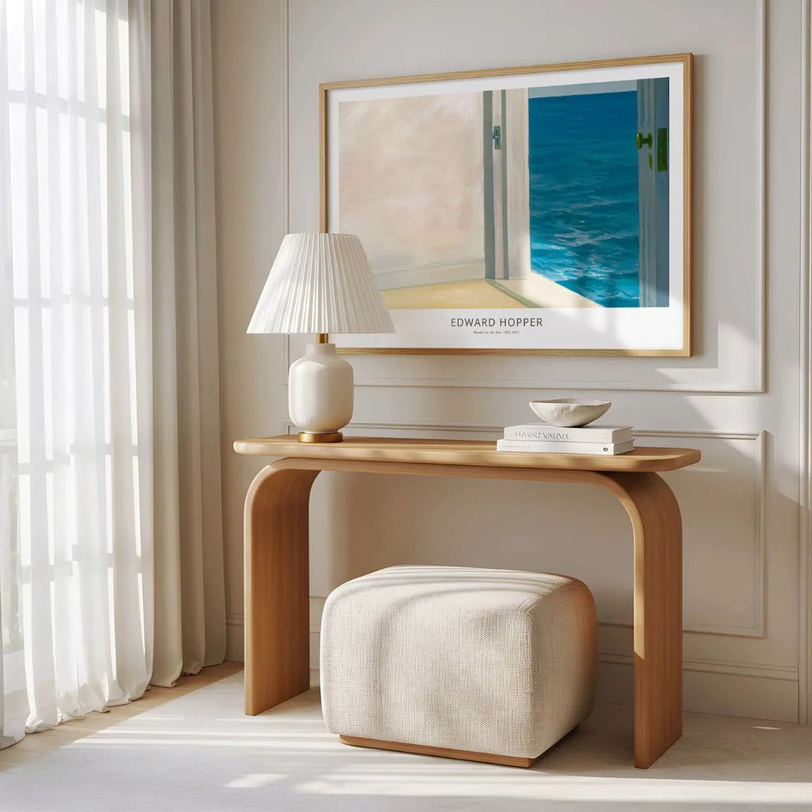 Plakat Edward Hopper – Pokoje nad morzem