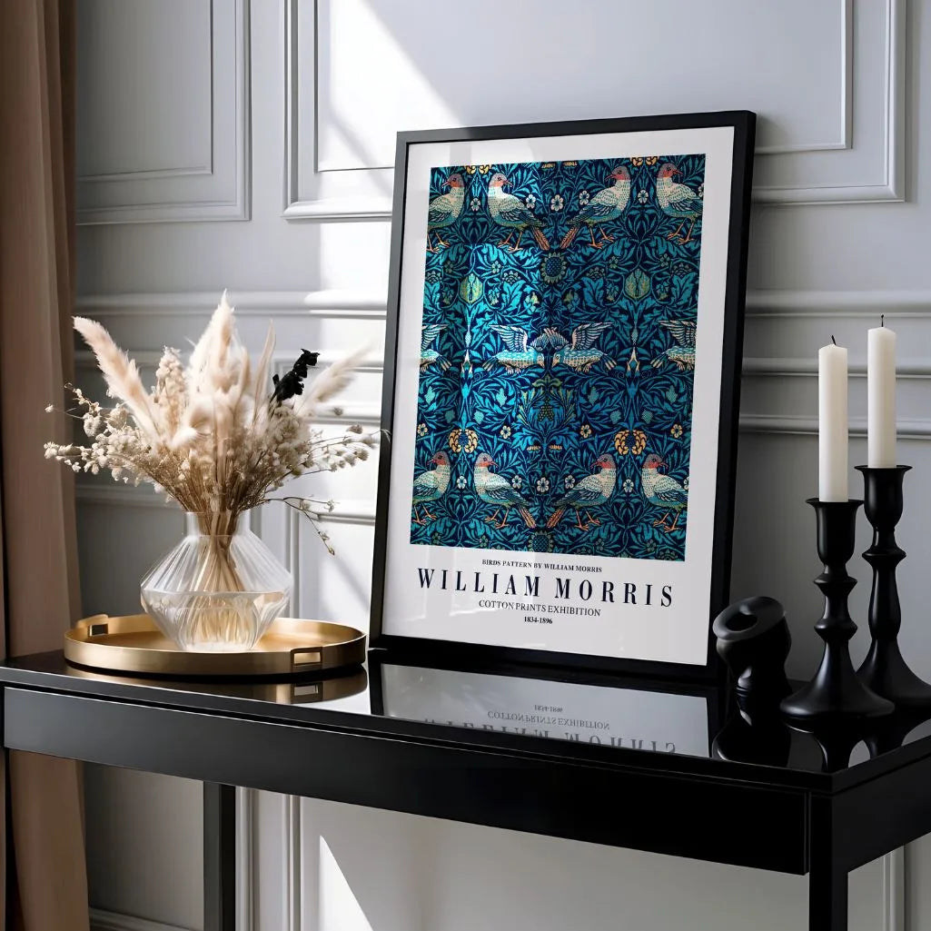 Plakat William Morris – Ozdobne Ptaki