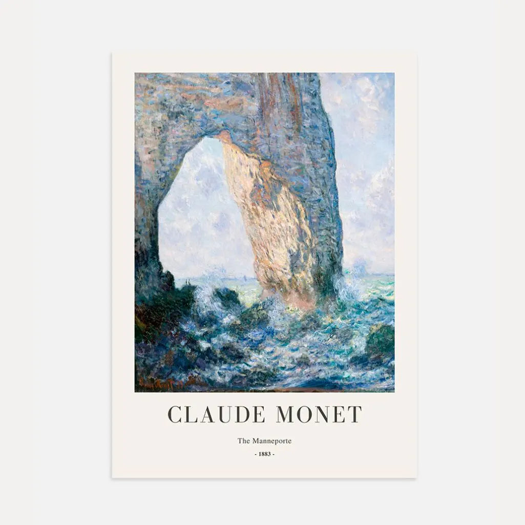 Plakat Claude Monet – The Manneporte (1883)
