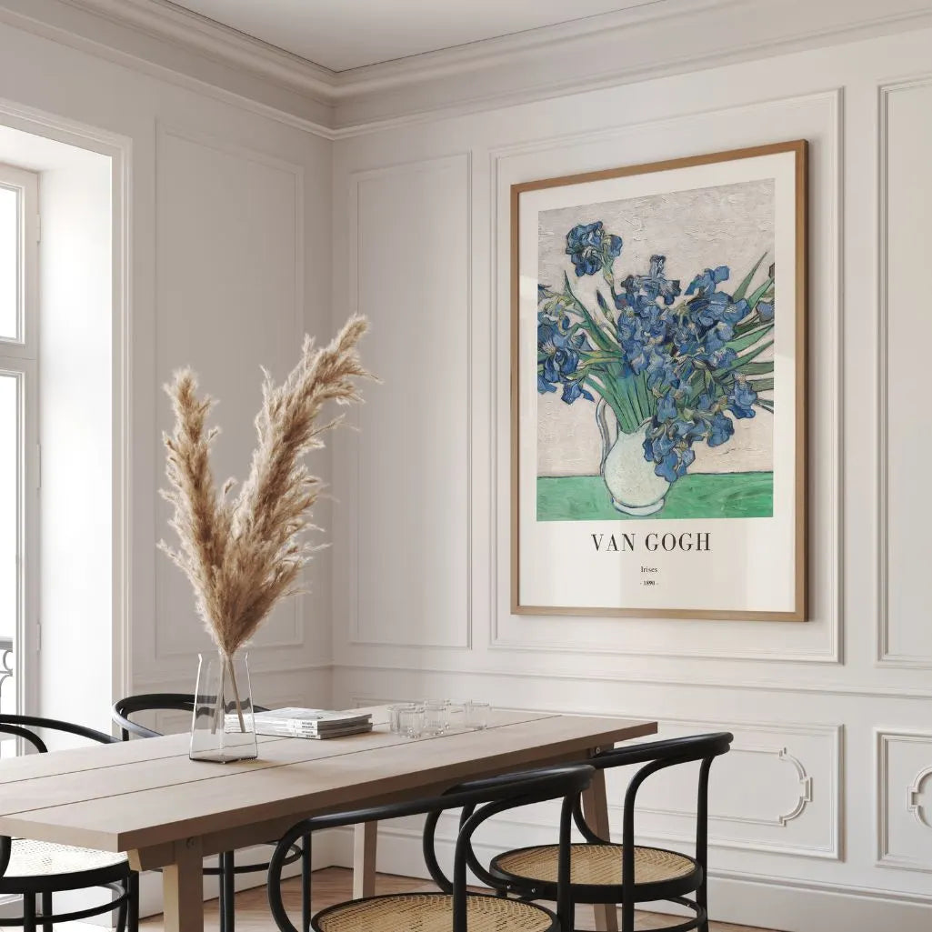 Vincent van Gogh – Niebieskie irysy w wazonie Plakat, 1890