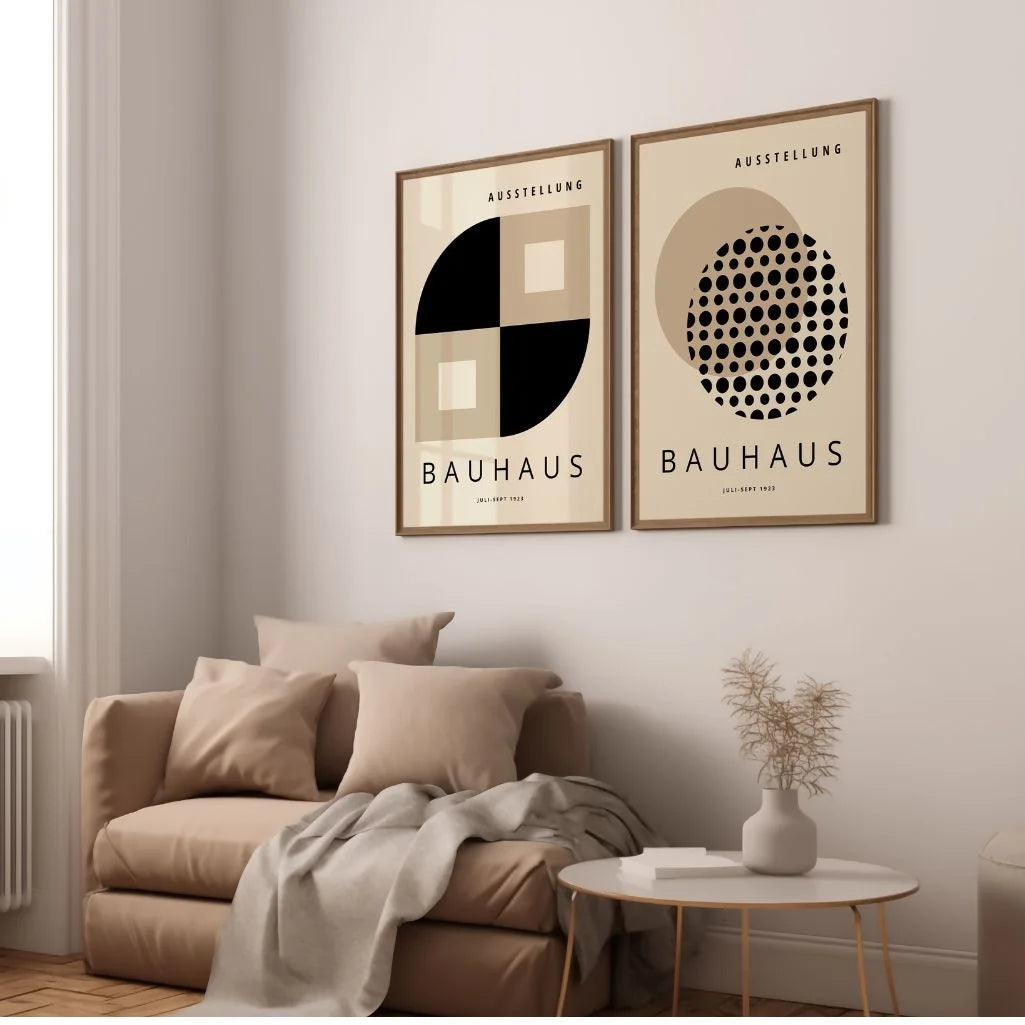Bauhaus Czarny Beż – Zestaw 2 plakatów