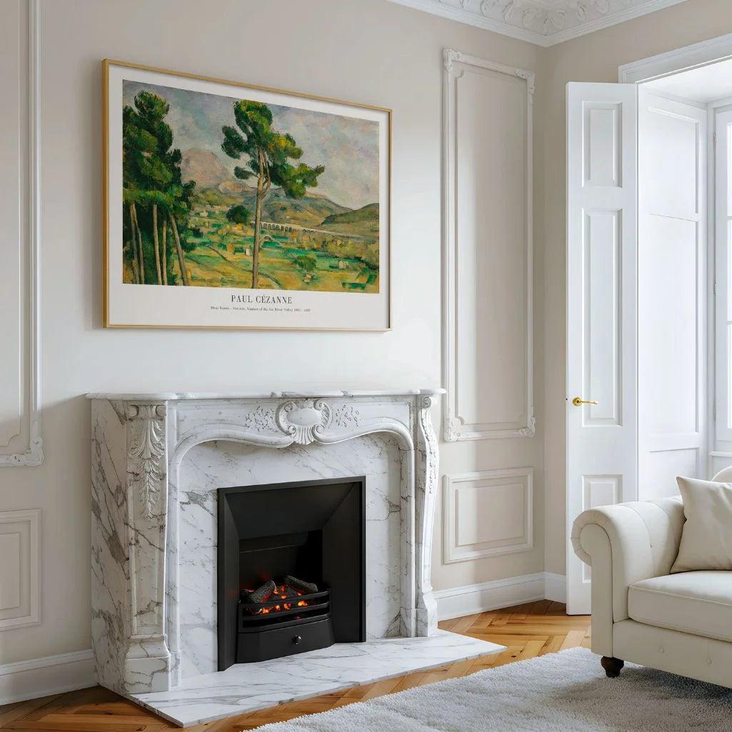 Paul Cézanne – Mont Sainte-Victoire, wiadukt w dolinie rzeki Arc Plakat