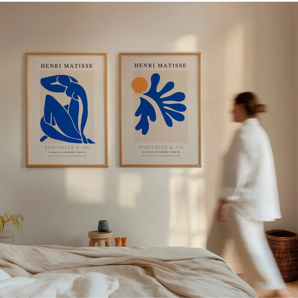 Zestaw 2 Plakatów Matisse – kolekcja niebieskich wycinanek