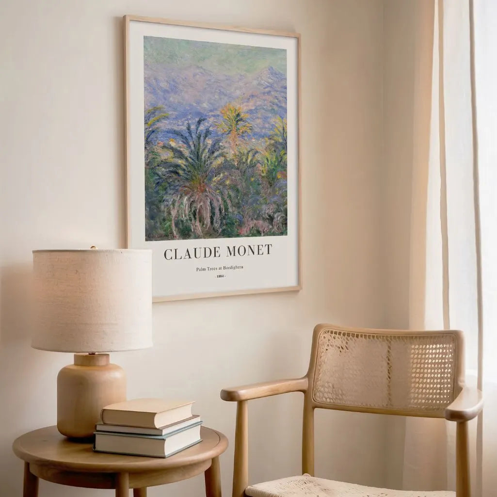 Claude Monet – Palmy w Bordighera Plakat