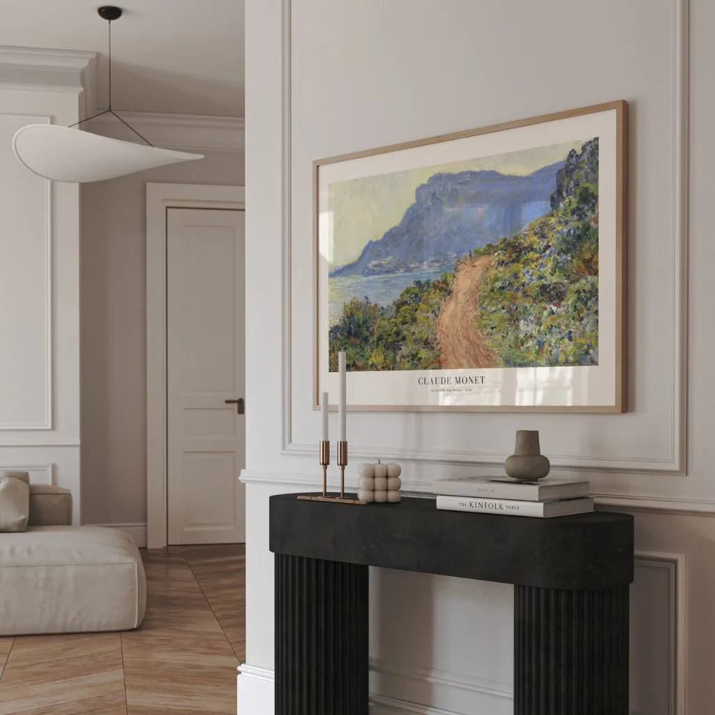 Claude Monet – La Corniche w pobliżu Monako Plakat, 1884