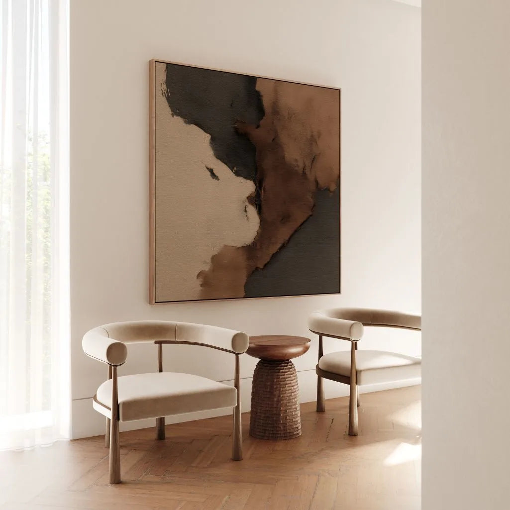 Obraz na płótnie w ramie – Ciemna abstrakcja