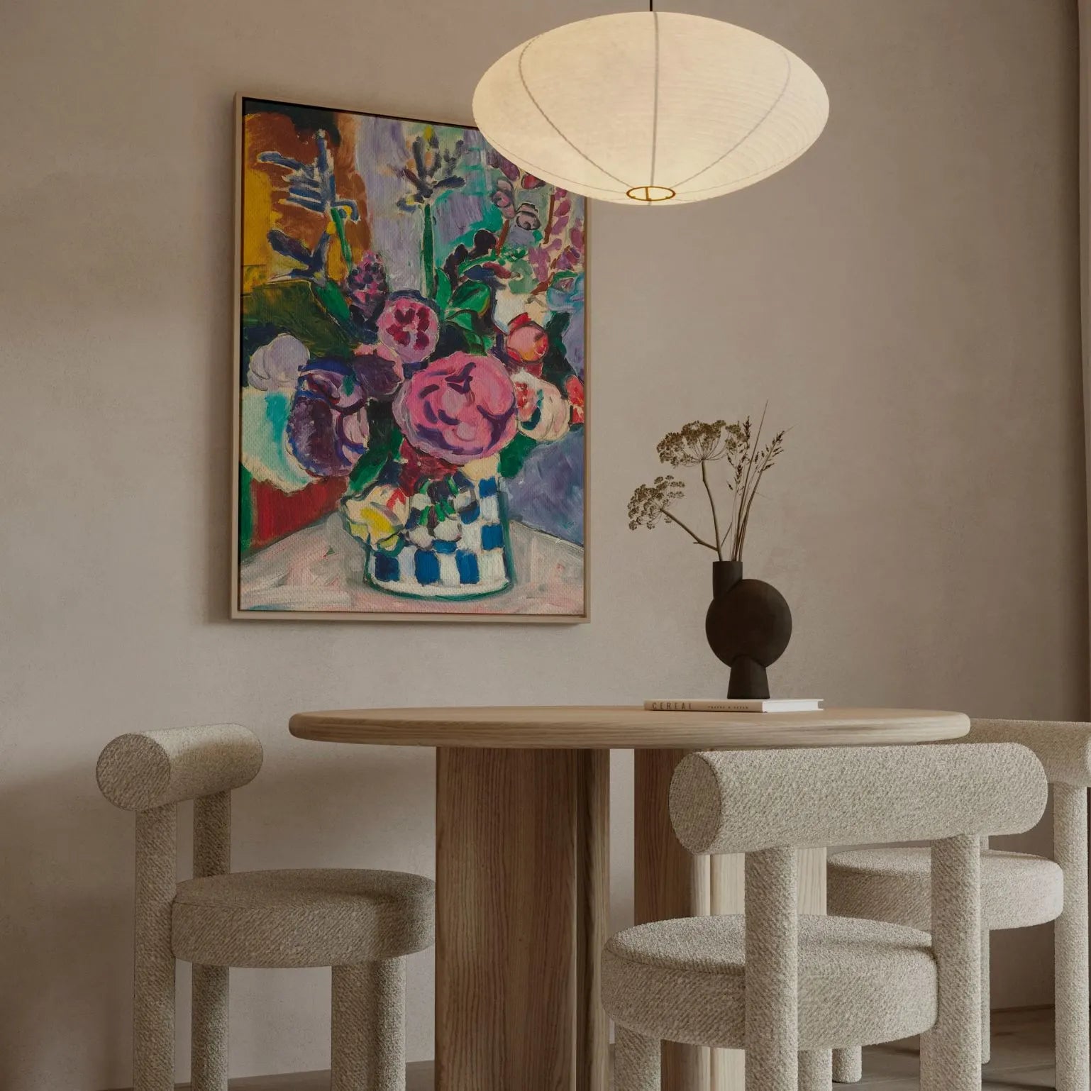 Obraz na płótnie w ramie – Piwonie (1907)