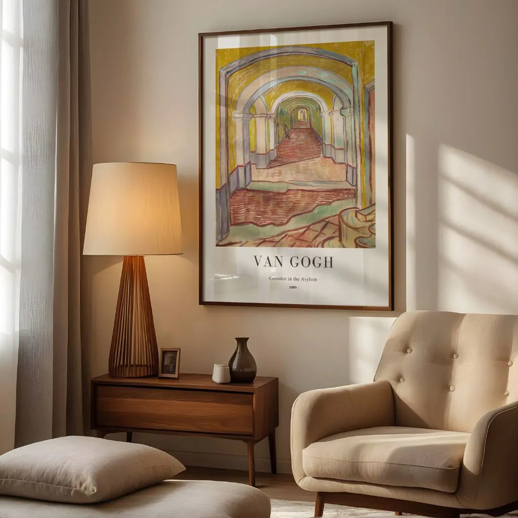 Vincent van Gogh – Korytarz w zakładzie psychiatrycznym Plakat