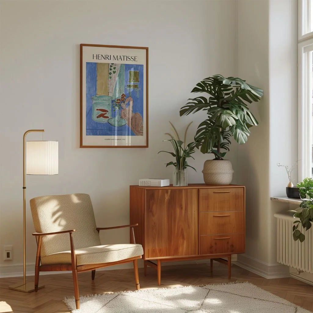 Henri Matisse Plakat – Złota rybka i rzeźba, 1912