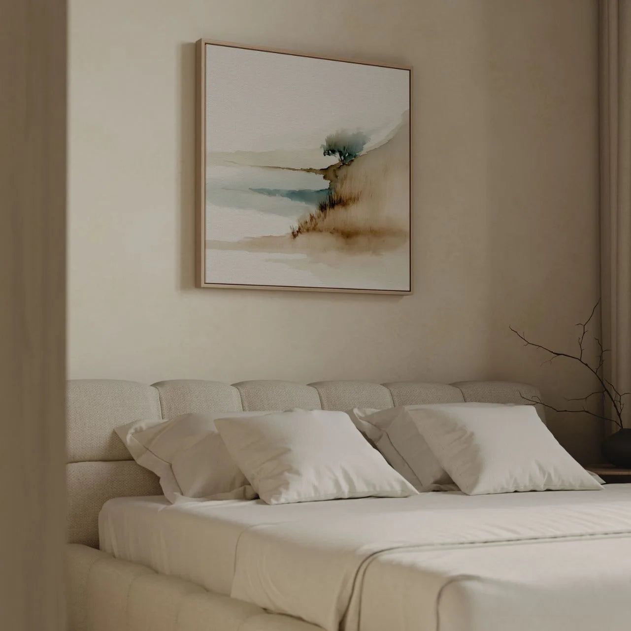 Obraz na płótnie w ramie – Na krawędzi ciszy