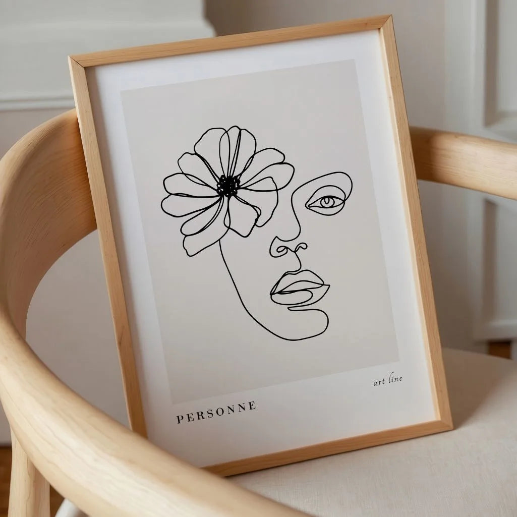 Plakat – Kwiatowa twarz