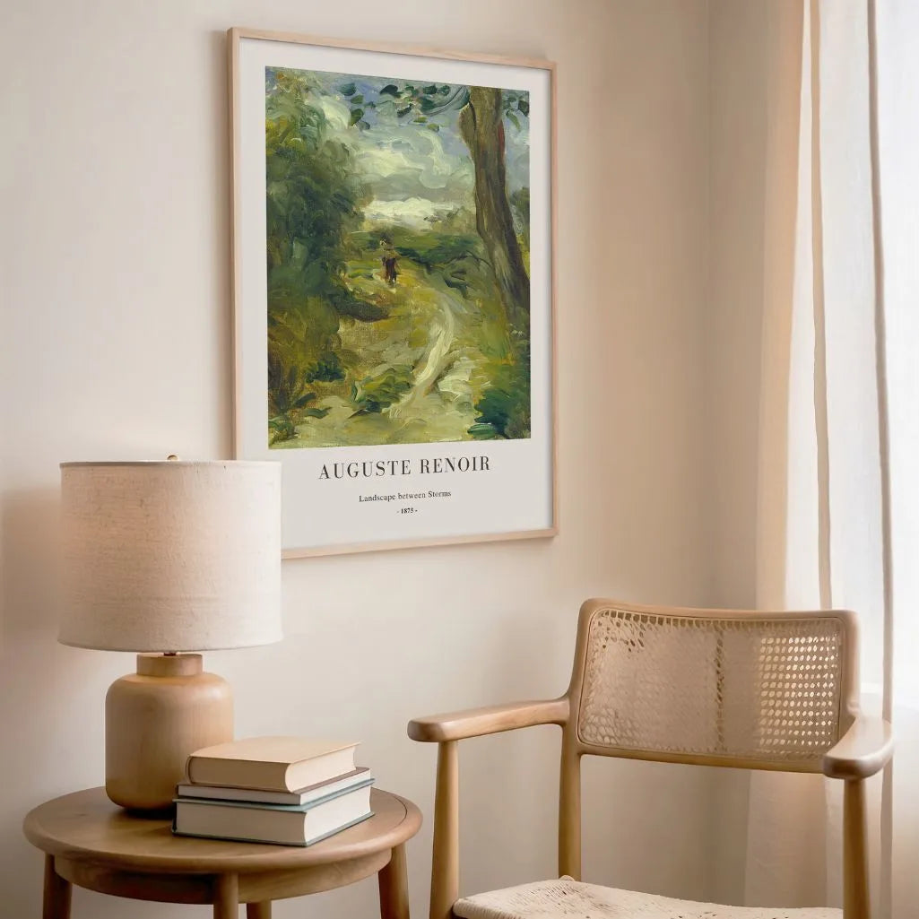 Auguste Renoir – Pejzaż między burzami Plakat
