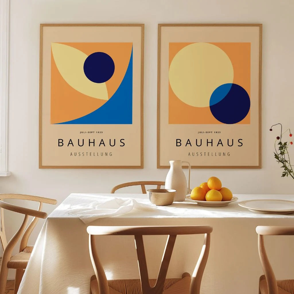 Bauhaus Kolorowe Koła – Zestaw 2 plakatów