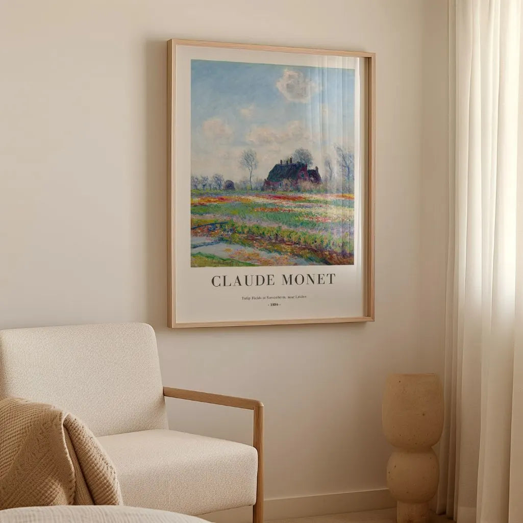 Claude Monet – Pola tulipanów w Sassenheim (koło Lejdy) Plakat