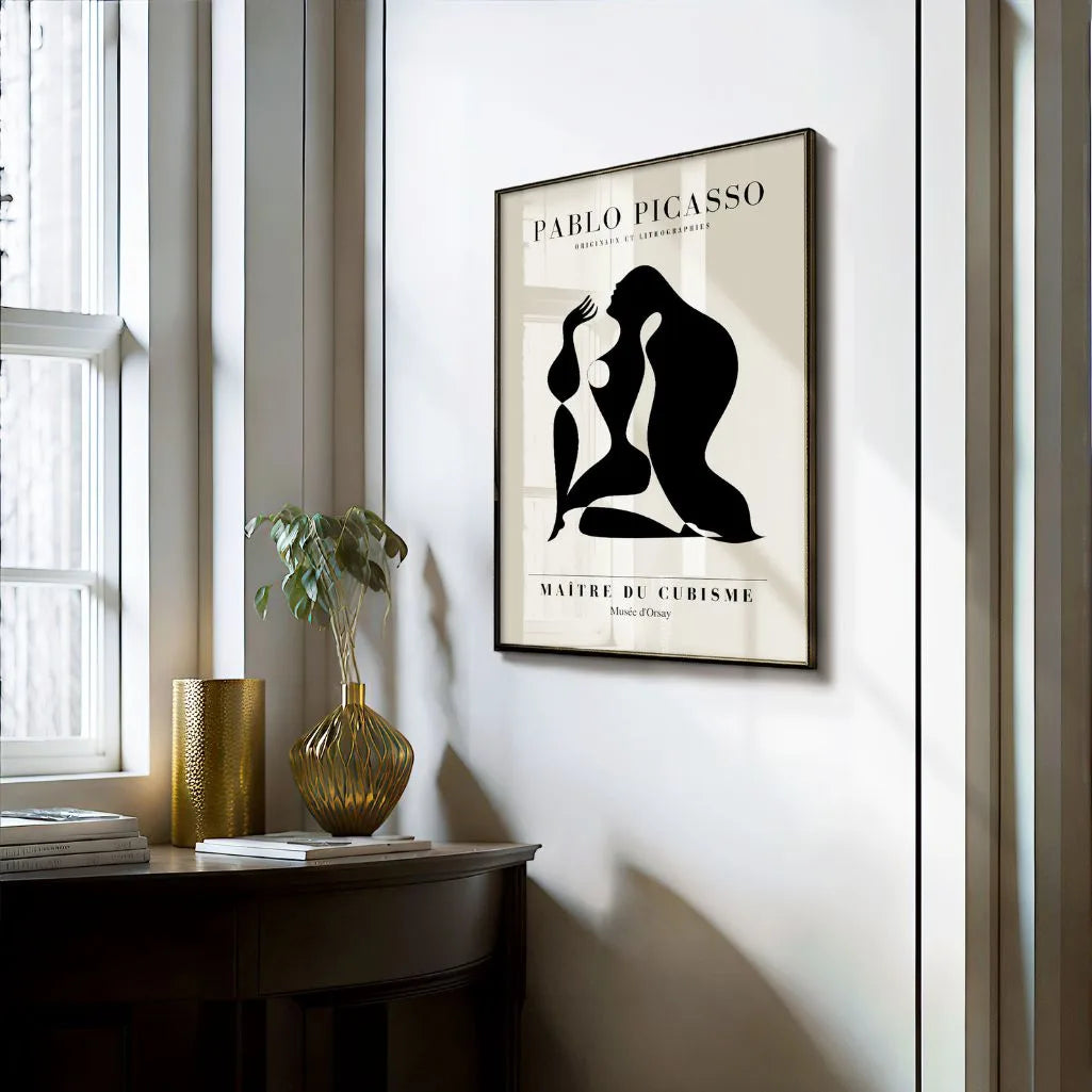Plakat inspirowany twórczością Pablo Picasso – Czarna forma