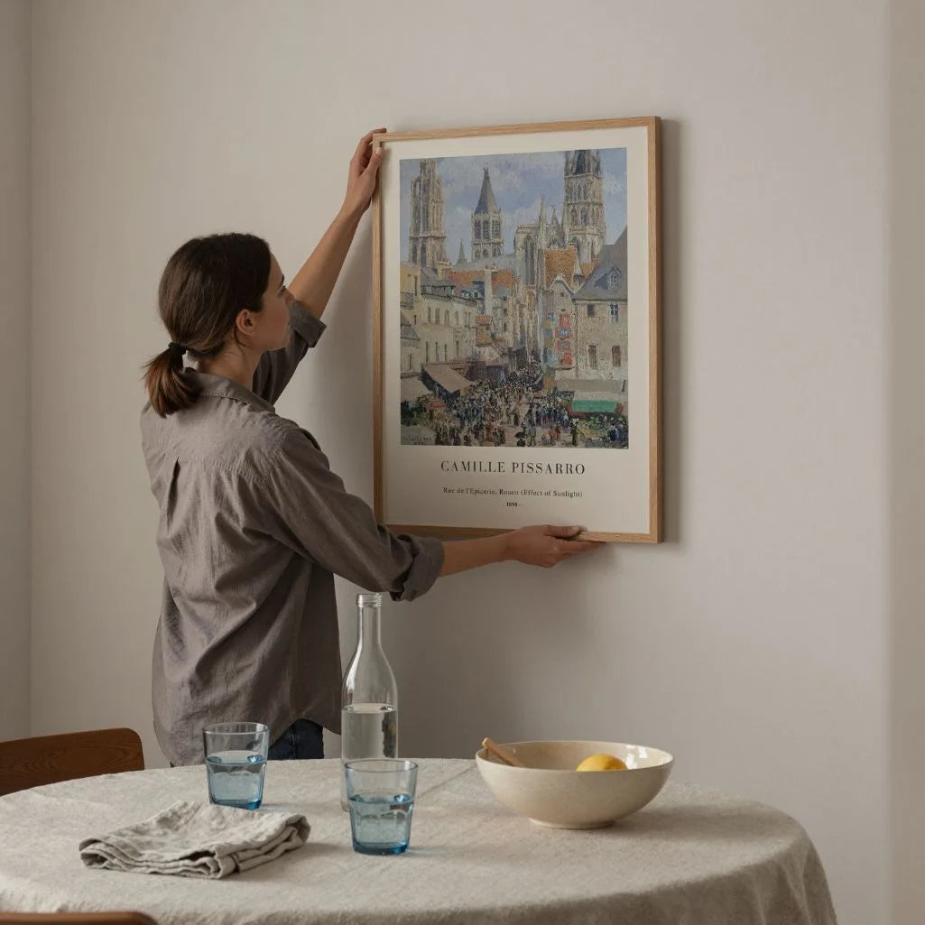 Camille Pissarro Plakat – Rue de l'Épicerie, Rouen (1898)