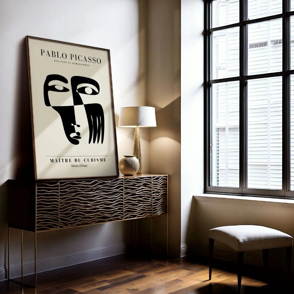 Plakat inspirowany twórczością Pablo Picasso – Dualność formy