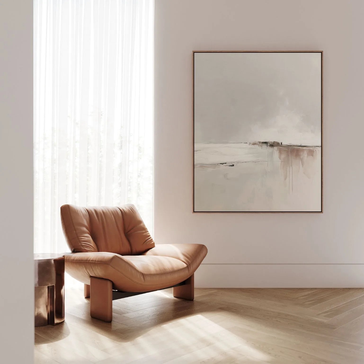 Obraz na płótnie w ramie – Północne światło