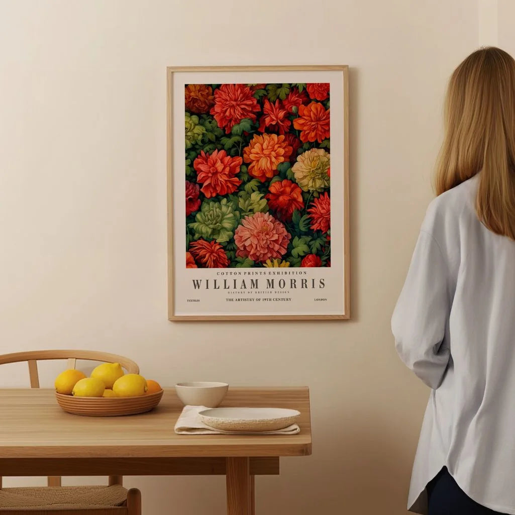 Plakat – Kwiatowy Wzór Arts & Crafts