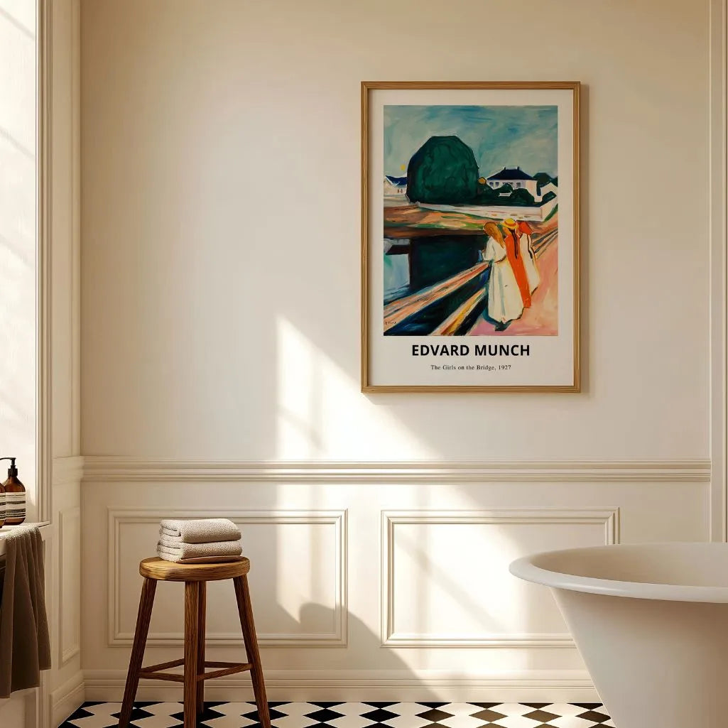 Plakat Edvard Munch – Dziewczęta na moście