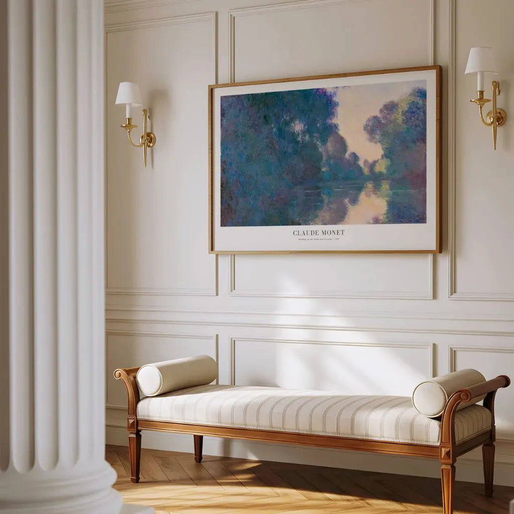 Claude Monet – Poranek nad Sekwaną w pobliżu Giverny Plakat, 1897