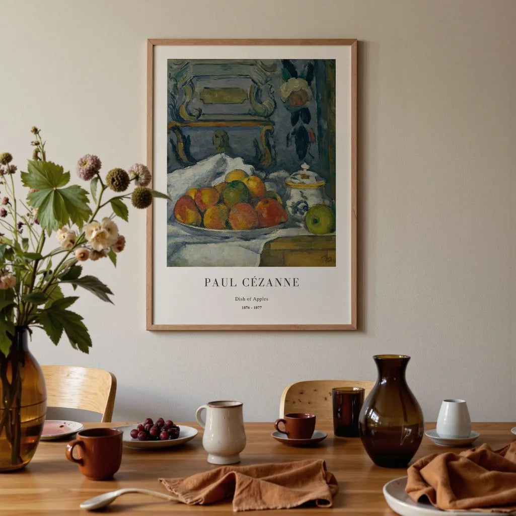 Paul Cézanne – Misa z jabłkami Plakat (1876–1877)
