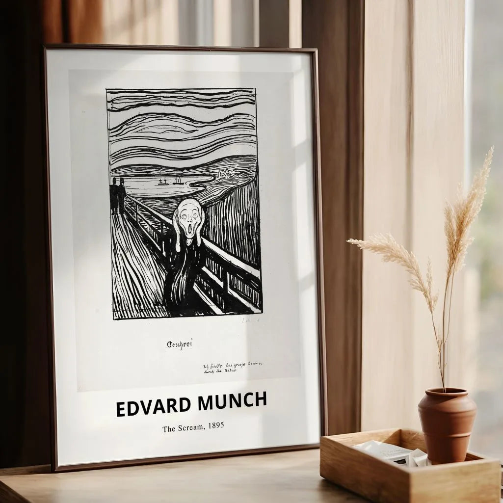 Plakat Edvarda Muncha – Krzyk, 1895