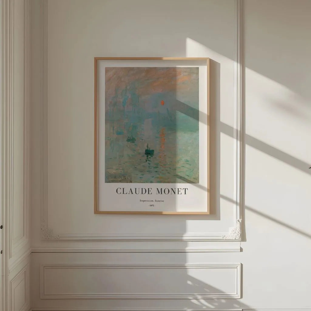 Claude Monet – Impresja, wschód słońca Plakat