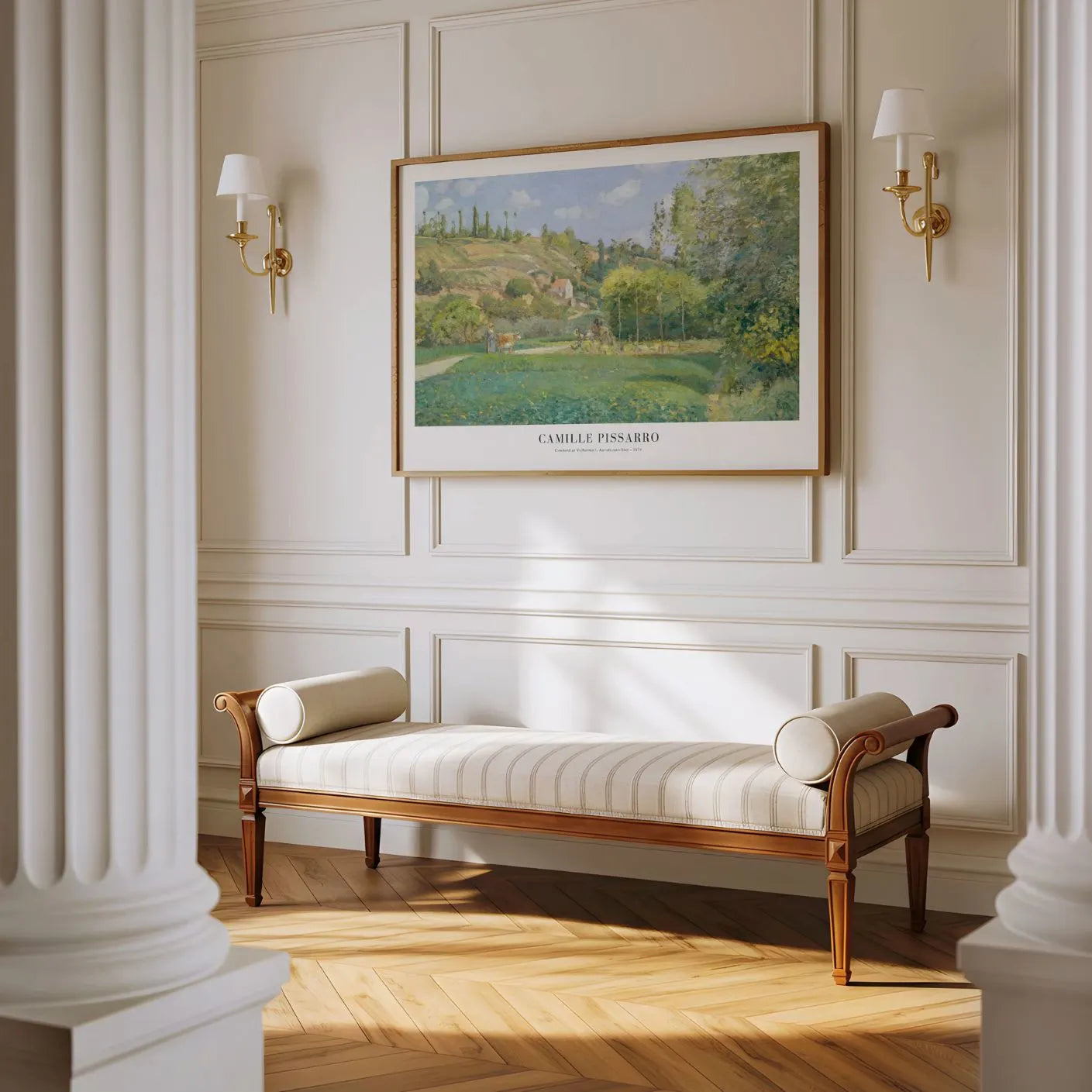 Camille Pissarro Plakat – Pasterz w Valhermeil, Auvers-sur-Oise (1874)