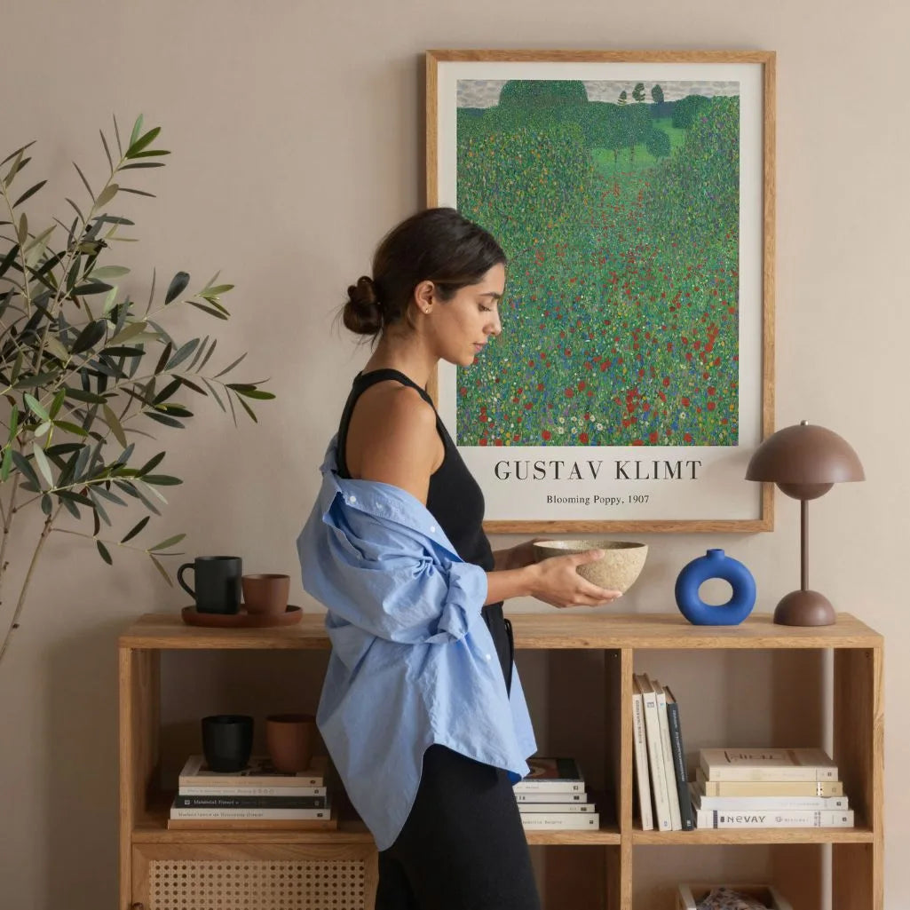 Gustav Klimt Plakat – Mak w rozkwicie(1907)