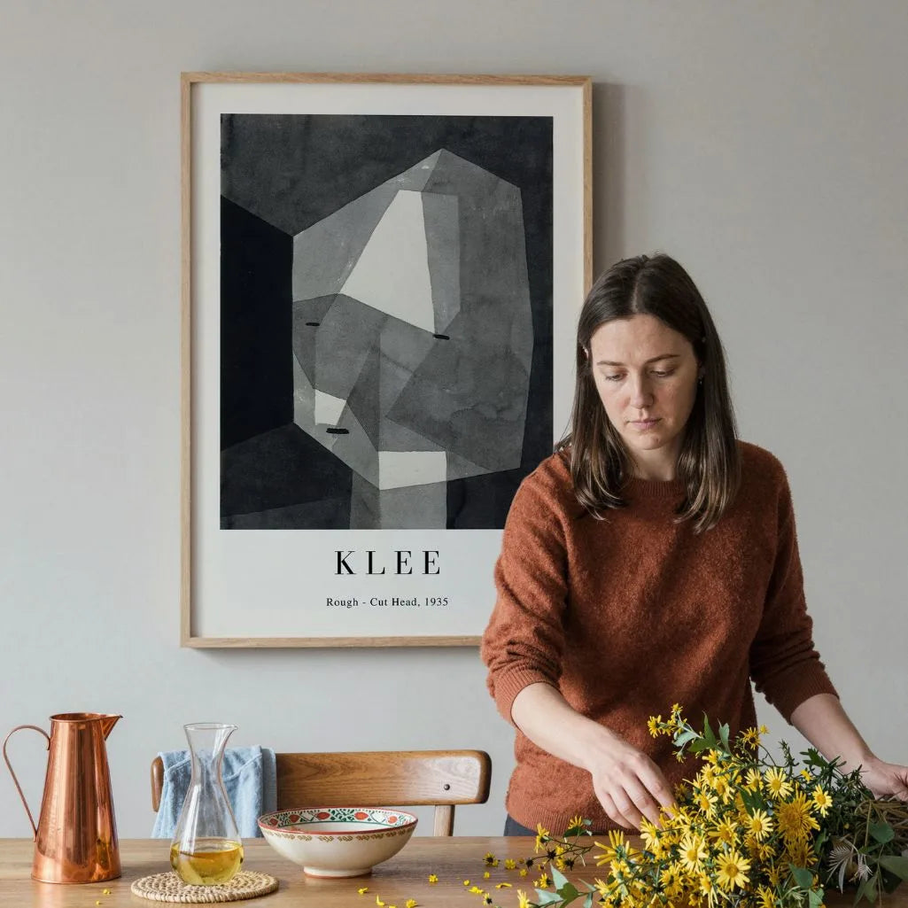 Plakat Paula Klee – Głowa chropowata, 1935