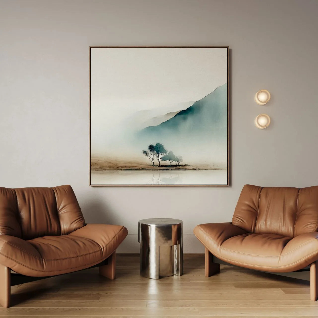 Obraz na płótnie w ramie – Poranna mgła