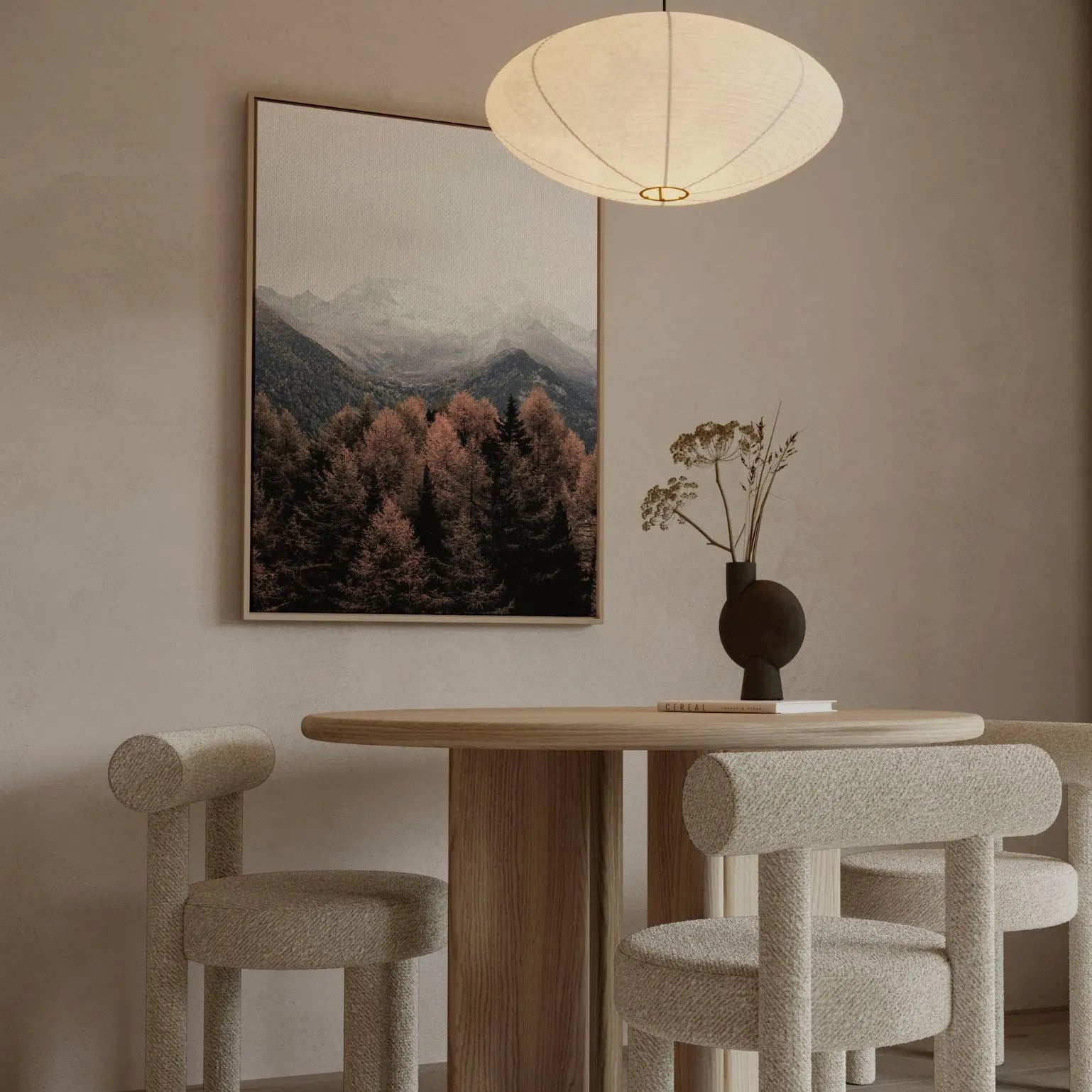 Obraz na płótnie w ramie - Jesienny oddech gór