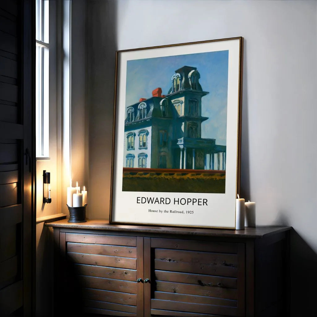 Plakat Edward Hopper – Dom przy torach