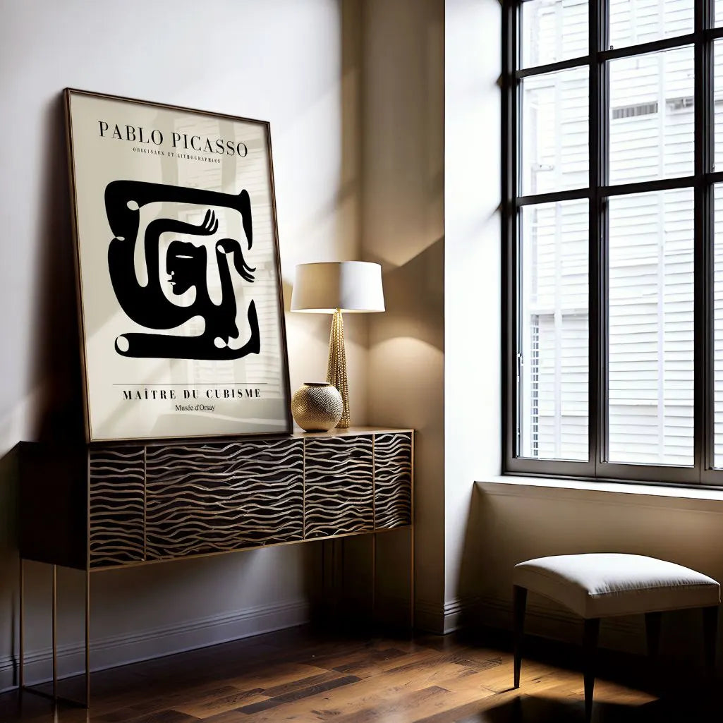 Plakat inspirowany twórczością Pablo Picasso – Postać w ruchu