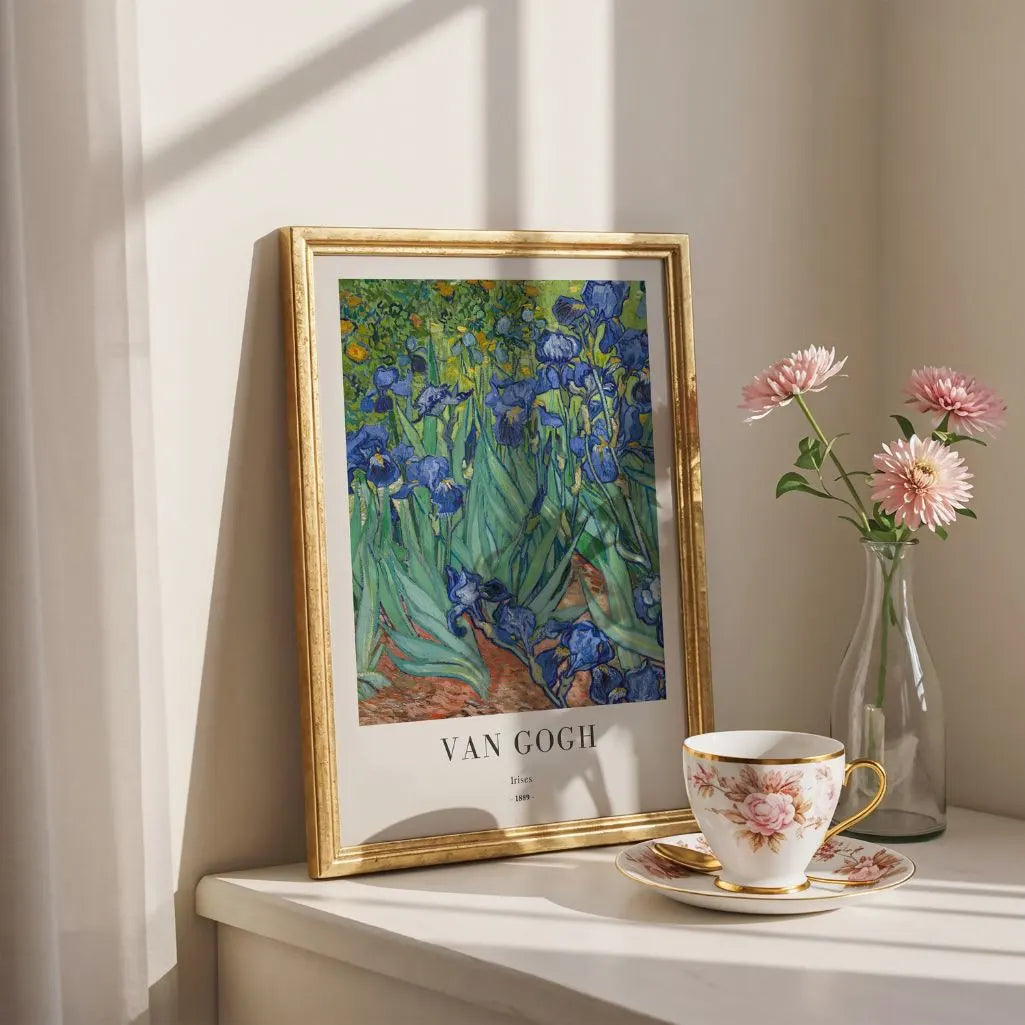 Plakat Van Gogha – Irysy, 1889
