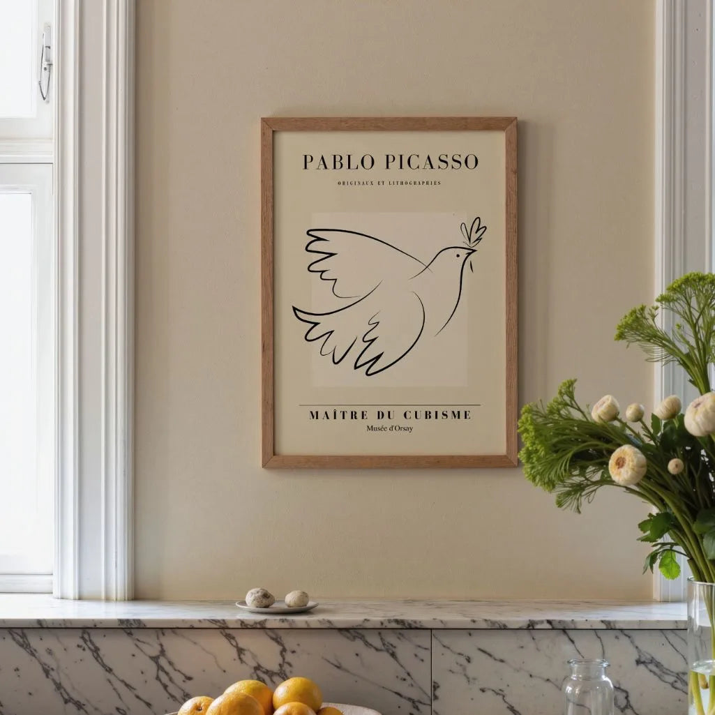 Plakat inspirowany twórczością Pablo Picasso – Gołąb pokoju