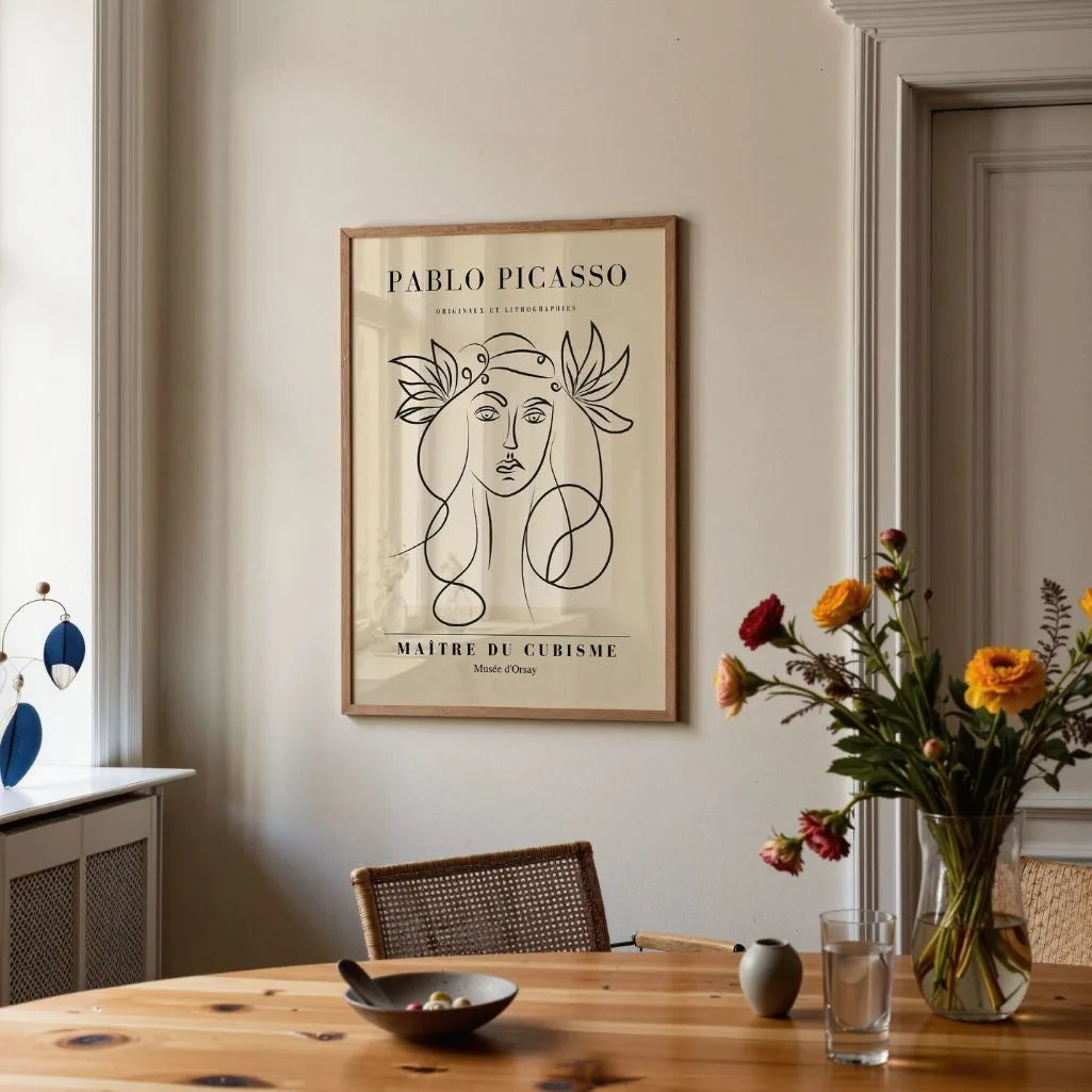 Plakat inspirowany twórczością Pablo Picasso – Liniowa bogini