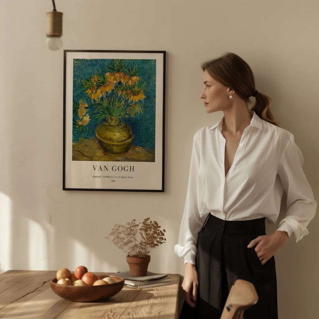 Plakat Vincent van Gogh – Korony cesarskie w miedzianym wazonie