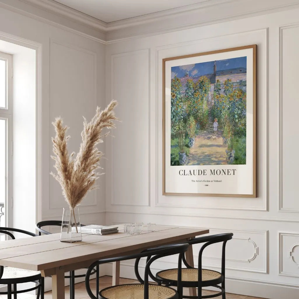 Claude Monet – Ogród artysty w Vétheuil Plakat