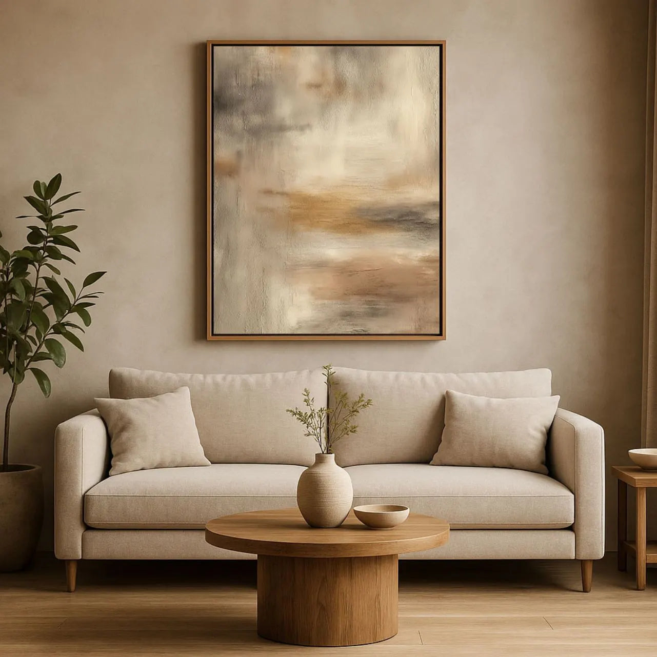 Obraz na płótnie w ramie – Blask ziemi