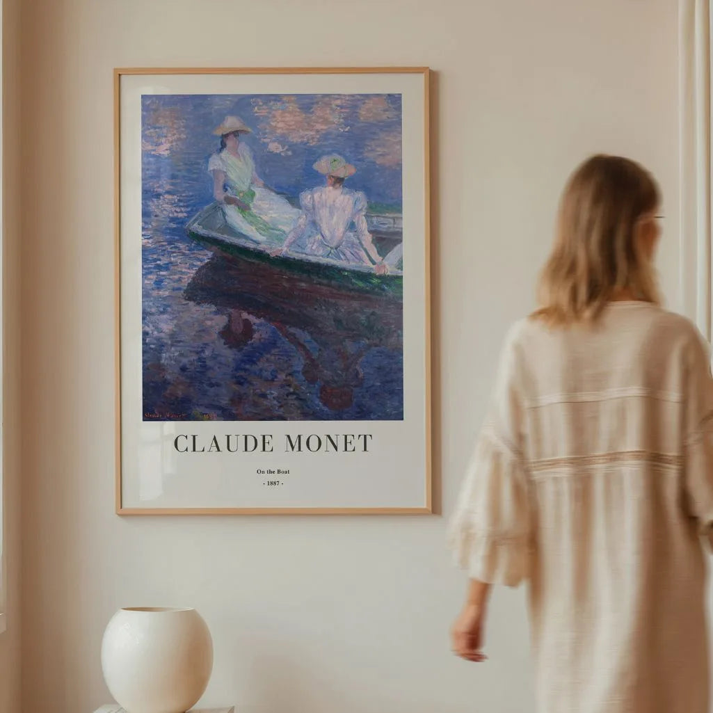 Claude Monet – W łodzi (1887) Plakat