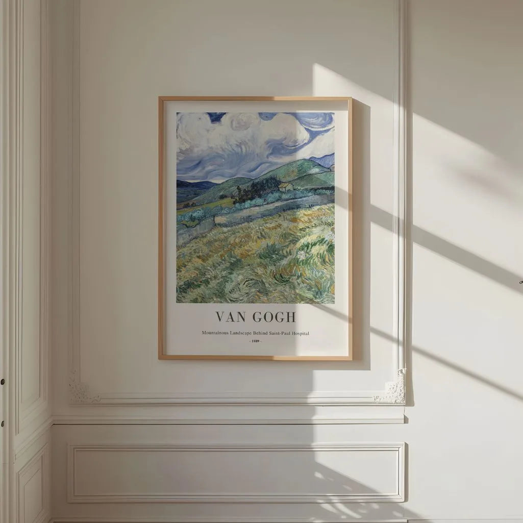Plakat Vincent van Gogh – Górski krajobraz za szpitalem Saint-Paul